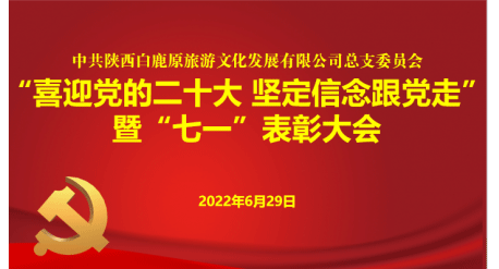 白鹿原党总支开展“喜迎党的二十大 坚定信念跟党走”党建系列活动