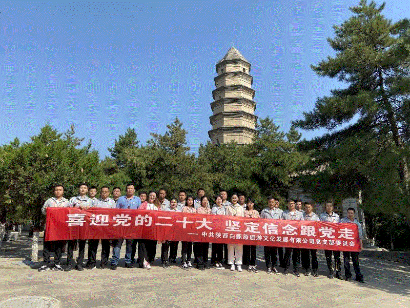 追寻革命足迹 缅怀红色精神 -白鹿原公司党总支开展主题党日活动